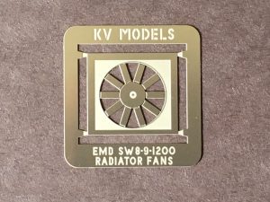 RADIATOR FAN FOR WALTHERS PROTO SW8 SW9 SW1200 HO SCALE BY KV MODELS KV-102H 